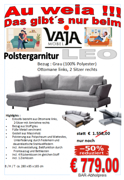 Polstergarnitur LEO
